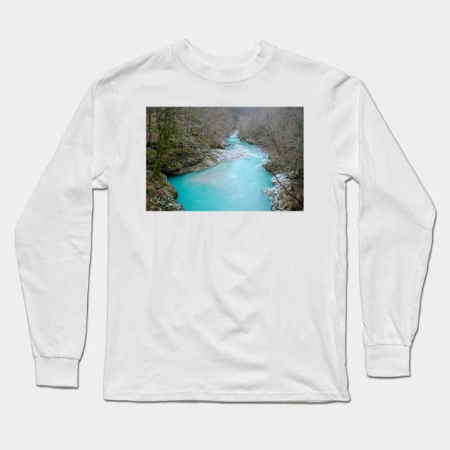 Nadiza River Near Napoleon Bridge Long Sleeve T-Shirt by jojobob